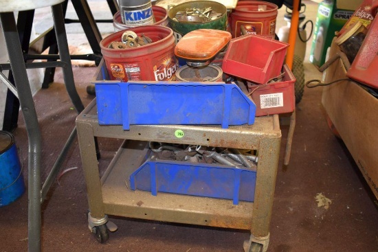 Assorted nuts and bolts with carts