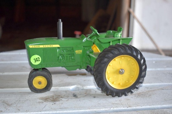 John Deere 4020 Diesel 1/16 Scale Model Tractor, No Box, Re Paint