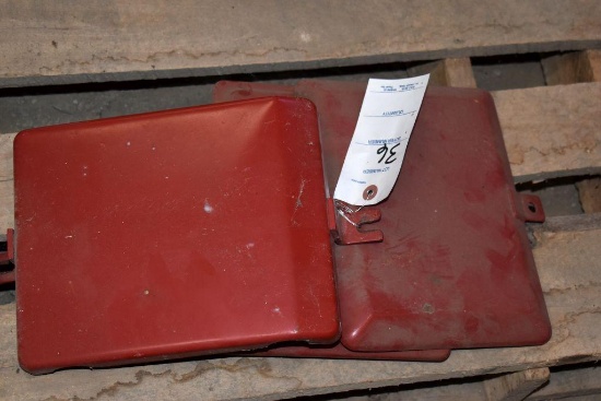 Two International Cub battery cover and Farmall A Cover