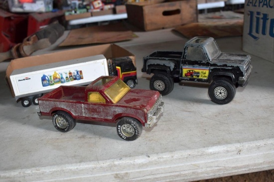 Nylint Toy Truck, Buddy L Toy Semi, Tootsie Toy Toy Truck