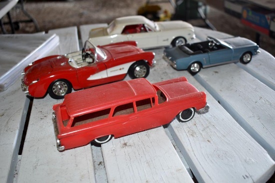 Mira 1964.5 Ford Mustang 1/18 Scale, Burango 1957 Chevy Corvette 1/18 Scale, 1/24 Scale 1964