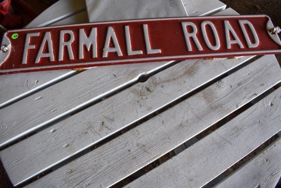 Farmall Road 32'' x 6'' Metal Sign