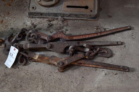 Three ratchet chain binders