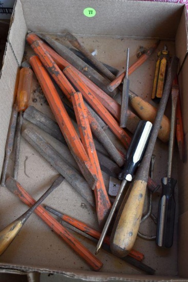 Punches, chisels, and screw drivers
