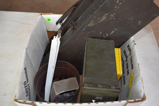 Ammo box, tool boxes, and hardware