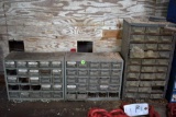 3 various sized bolt bins