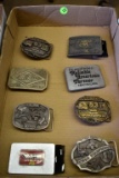 8 belt buckle: Tisco Farm Supply, MC Nes, DMI, White, Case, Tisco, New Holland, Farm Oyl