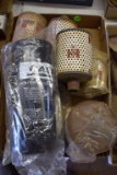 Assortment of new and used filters for Case and International
