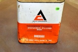 Allis Chalmers two gallon can, some dents, empty