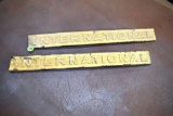(2) International emblems 17.5