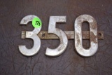 350 emblem, no pegs, 6