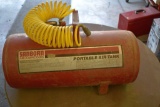 Sanborn air compressor, portable air tank with AMX psi of 125