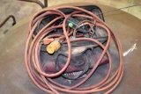 Bag of electrical components such as electrical cords, trailer adapter from 6 prong to 4