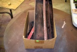 (3) Vintage (old fashioned) Chain link detacher, two pins, wire brush and tool box