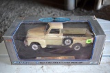 Welly 1953 Chevy 3100 Pickup 1/18 Scale Model Truck With Box, Box Has Damage