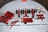 IH Ertl 656 1/32 Scale, (2) 1/32 Scale IH Tractors, Ertl Wagon, Spreader, Disc