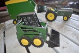 Ertl Chopper Box, Skid loader, And Tractor, All Played With Condition