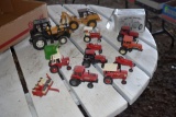 Assortment Of 1/64 Scale Tractors And Implements, 1991 Toy Farmer Farmall Diesel Tracto