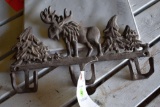 Cast Iron Moose Wall Hanging Decoration, 13'' Long