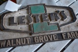 Plastic lesters Sign, 20'' x 12''
