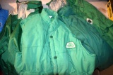 (4) Assorted Pioneer Coats And Vests, Assorted Sizes, Large, Medium