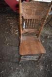Wooden Chair, Stamped Engraving