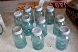 10 Ball Blue Canning Jars All With Lids
