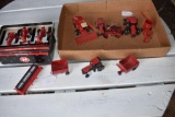 Assortment Of 1/64 Scale tractors, Combines, Farmall M Set