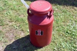 Milk Can Painted IH Red