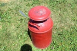 Milk Can Painted IH Red