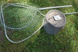 (2) Fishing Nets, Galvanized Minno Bucket