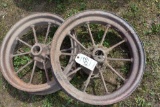 (2) Round Spoke Metal Rims