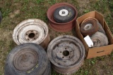 Assortment Of Rims And Small Tires