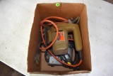 Black and Decker jigsaw and 2 small corded drills
