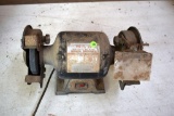 Bench mount double wheel grinder