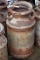 Antique Milk Can With Lid, 8 Gal