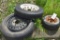 3 Tires Total Including 1 Tire 4.80-12, 1 Tire 125-70-15, 1 Tire 3x5-6