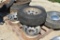 4 Rims Including 2 Chrome Rims No Tires 5 Bolt Rims 14