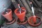 3 Chick Feeders Including 2 Large and 1 Without Hopper