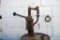 Vintage Oil Pump With Barrel - Pump Works, With Contents