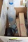 2 Boxes Light Ballasts, Plastic Tool Box, Ladder Pads, Misc.
