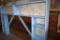 Home Made Painted Headboard With Shelves, Approx. 60