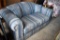 Blue Love Seat With 2 Pillows, Approx. 31