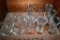 Box of Assorted Pink and Clear Stemware