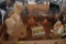 Box of Home Decor Including Angels, Wine Rack, Misc