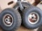 Cart Wheels Including 2 Stationary and 1 Swivel