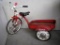 Vintage American 3-Wheel Trike With Wagon With Antique Wooden Stroller