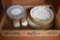 Salt and Pepper Shakers and Dessert Plates