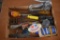 Assorted Tools Including Stapler and Chisels