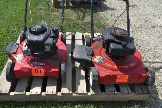 2 Push Mowers Including 1 HyperTough Engine Free, Model 961140034-00 Briggs and Stratton 300